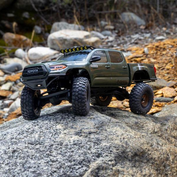 Axial 1/30 SCX30 Toyota Tacoma TRD Pro Extreme Off-Road 4X4 RTR Brushed Rock Crawler (Battery & Charger Included), Green