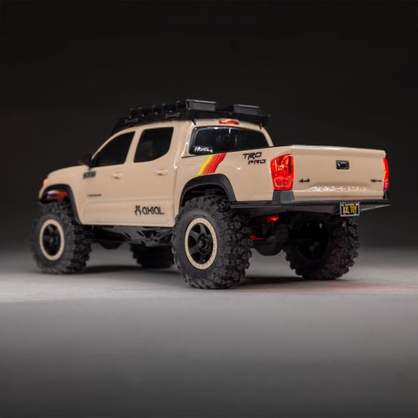 Axial 1/30 SCX30 Toyota Tacoma TRD Pro Overland Edition 4X4 RTR Brushed Rock Crawler (Battery & Charger Included), Tan
