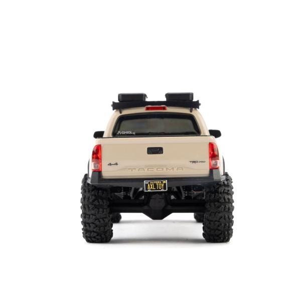 Axial 1/30 SCX30 Toyota Tacoma TRD Pro Overland Edition 4X4 RTR Brushed Rock Crawler (Battery & Charger Included), Tan