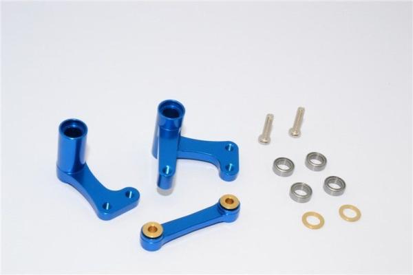 Aluminium Lenkungs-Set eloxiert blau GPM TRX 1/10 Rustler 4x4, VXL, Bandit