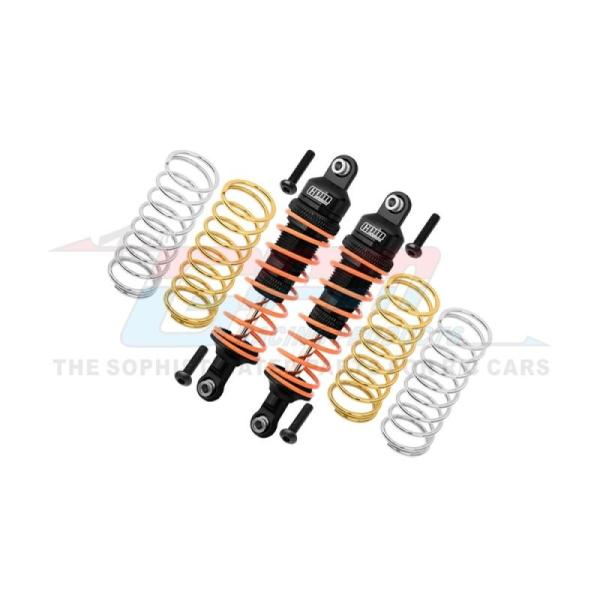Aluminium Dämpfer vorne 87mm schwarz GPM TRX Rustler, Slash, Hoss 4x4