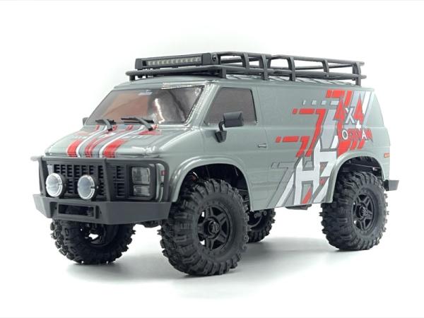 HOBBY PLUS RC 1:18 CRAWLER CR18P EVO-V2 "ROCK VAN" GRAU RTR