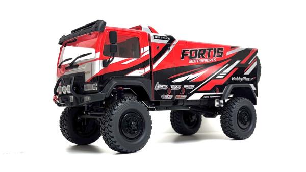 Hobby Plus 1:18 "DKR-4 Fortis" Rally Truck brushed RTR - Red