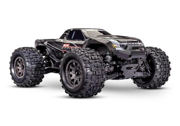 TRAXXAS MINI-MAXX 4WD SCHWARZ BL-2S BRUSHLESS, HD-TEILE, MIT AKKU/LADER