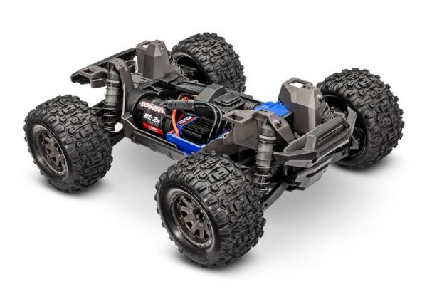 TRAXXAS MINI-MAXX 4WD BLAU BL-2S BRUSHLESS, HD-TEILE, MIT AKKU/LADER