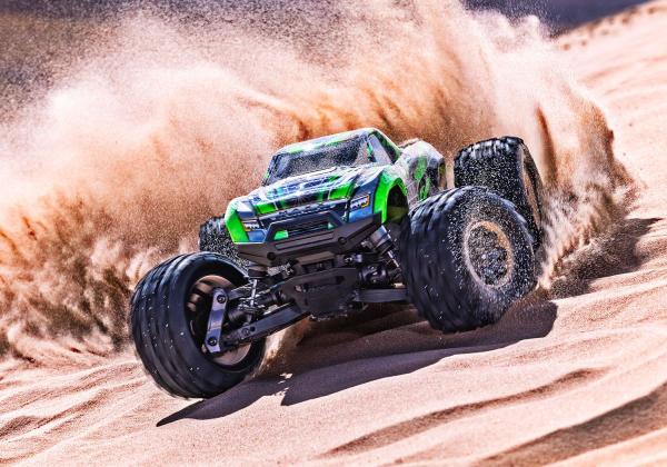 TRAXXAS MINI-MAXX 4WD GRÜN BL-2S BRUSHLESS, HD-TEILE, MIT AKKU/LADER
