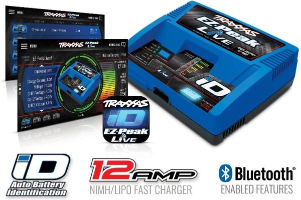 EZ-Peak Live Schnell-Lader, 100W, bis 12A, NiMH/LiPo bis 4s TRAXXAS mit iD-Akkuerkennung (EU-Version)