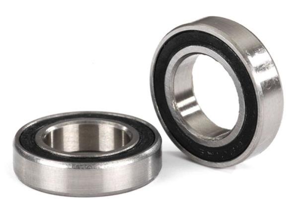 KUGELLAGER 12X21X5MM MIT GUMMIDICHTUNG SCHWARZ (2) TRAXXAS MAXX, E-REVO 2.0