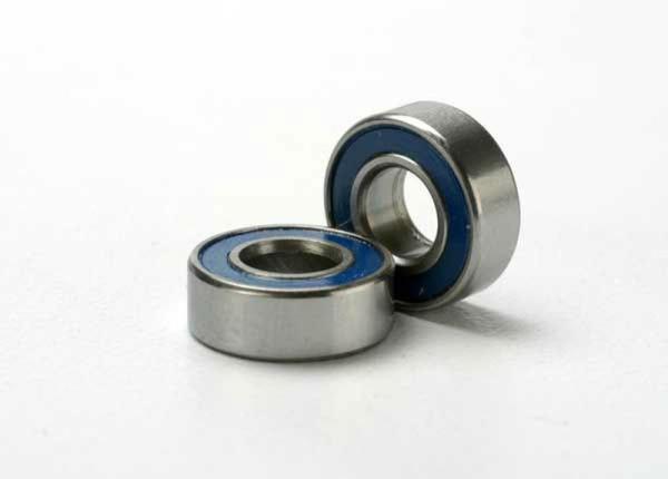KUGELLAGER 5X11X4MM MIT GUMMIDICHTUNG BLAU (2) TRAXXAS TRX-4&6, BANDIT, RUSTLER, SLASH, STAMP., HOSS UVM.