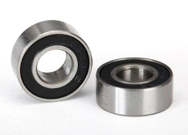 KUGELLAGER 6X13X5MM MIT GUMMIDICHTUNG SCHWARZ (2) TRAXXAS T-MAXX, SLAYER, E-REVO, SUMMIT, REVO