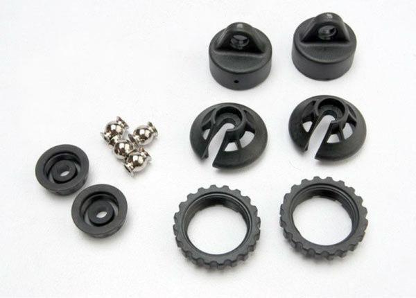 GTR DÄMPFER-KAPPEN, STELLRINGE, FEDERHALTER (2) TRAXXAS REVO 3.3, E-REVO 2.0, SUMMIT, JATO, SLAYER, XO-1