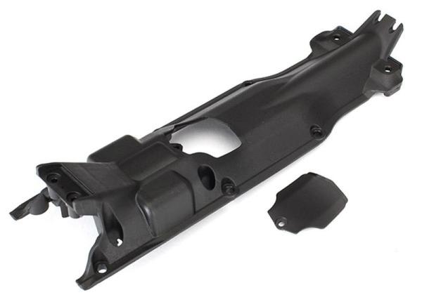 SCHUTZPLATTE GETRIEBEABDECKUNG NYLON SCHWARZ TRAXXAS SUMMIT, E-REVO 2.0