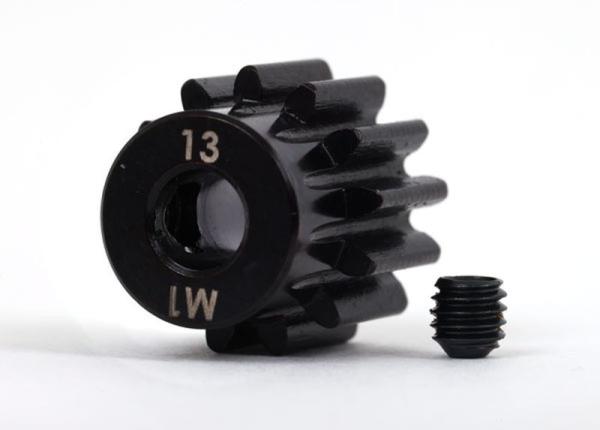 MOTORRITZEL 13Z STAHL GEHÄRTET FÜR 5MM WELLE (MODUL 1) TRAXXAS SLEDGE