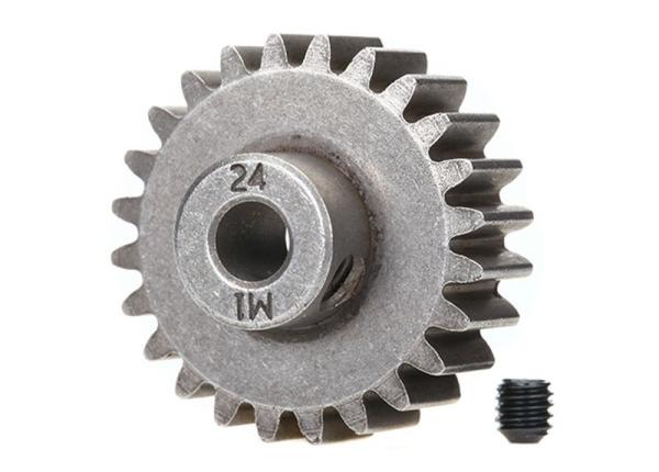 Motorritzel 24Z für 5mm Welle für Stahl-HZ (Modul 1) TRAXXAS X-Maxx, XRT, Maxx