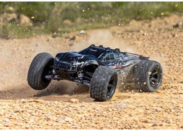 TRAXXAS RUSTLER 1/10 4X4 STADIUM-TRUCK SCHWARZ RTR VX3 BRUSHLESS, HD