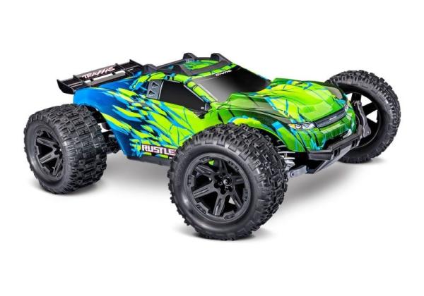NEU TRAXXAS RUSTLER 1/10 4X4 STADIUM-TRUCK GRÜN RTR VX3 BRUSHLESS, HD