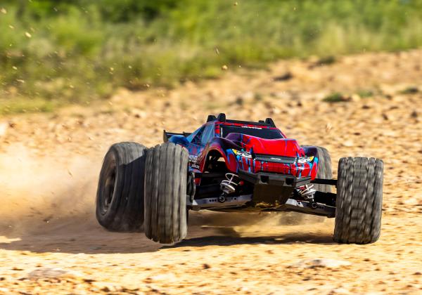 TRAXXAS RUSTLER 1/10 4X4 STADIUM-TRUCK ROT RTR VX3 BRUSHLESS, HD