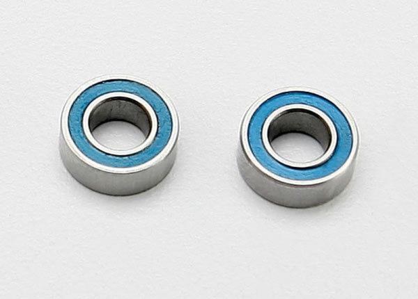KUGELLAGER 4X8X3MM MIT GUMMIDICHTUNG BLAU (2) TRAXXAS 1/16 SLASH, E-REVO, SUMMIT
