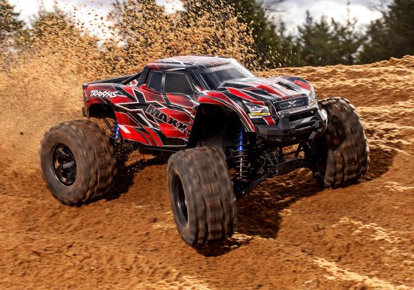 TRAXXAS X-Maxx 4x4 8S VXL rot 1/7 Monster-Truck RTR nP825 Brushless, inkl. Metallgetriebe-Servo, ohne Akku/Ladegerät