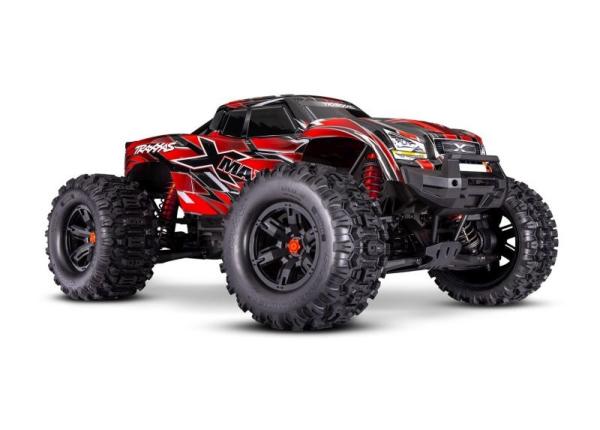 TRAXXAS X-Maxx 4x4 8S VXL rot 1/7 Monster-Truck RTR nP825 Brushless, inkl. Metallgetriebe-Servo, ohne Akku/Ladegerät