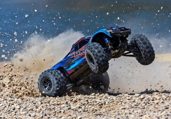 TRAXXAS MAXX ULTIMATE 4X4 BLAU 1/10 MONSTER-TRUCK RTR BRUSHLESS, OHNE AKKU UND LADEGERÄT