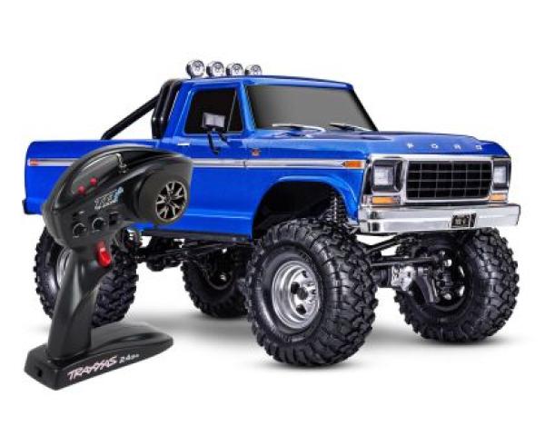 TRAXXAS TRX-4 79 FORD F150 HIGH-TRAIL 1/10 CRAWLER RTR BLAU BRUSHED, OHNE AKKU UND LADEGERÄT