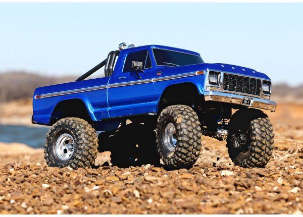 TRAXXAS TRX-4 79 FORD F150 HIGH-TRAIL 1/10 CRAWLER RTR BLAU BRUSHED, OHNE AKKU UND LADEGERÄT