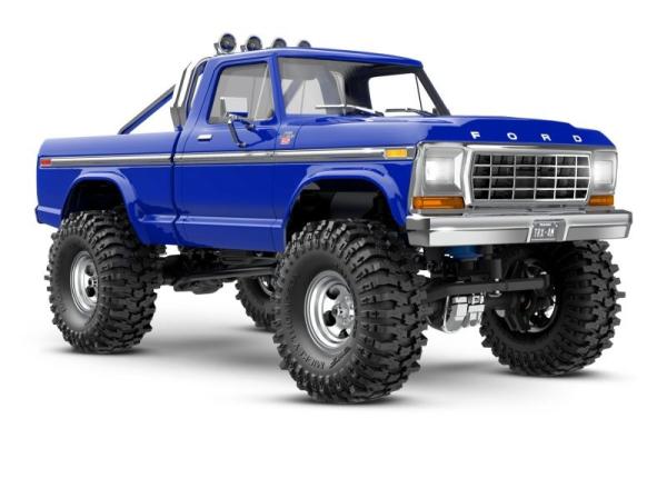 TRX TRX-4M FORD F150 4X4 LIFTED BLAU 1/18 CRAWLER RTR BRUSHED, MIT AKKU UND USB LADEGERÄT