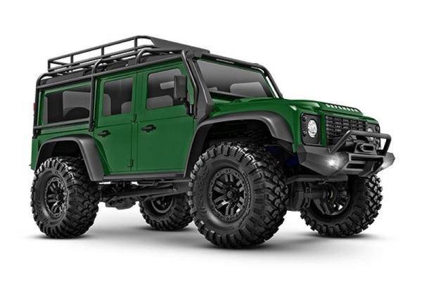TRAXXAS TRX-4M LR DEFENDER 4X4 GRÜN 1/18 CRAWLER RTR BRUSHED, MIT AKKU UND USB LADEGERÄT