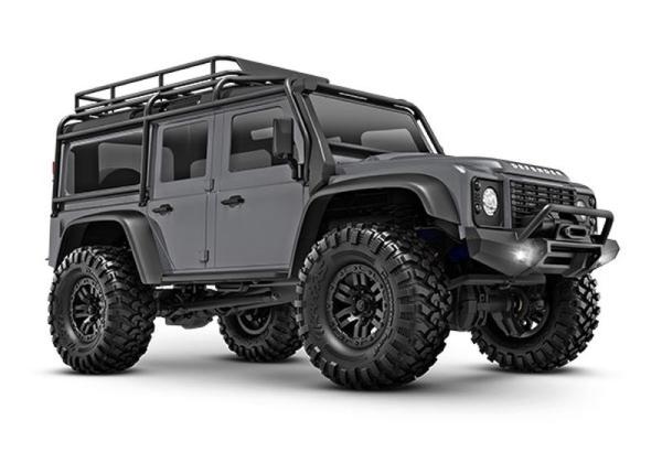 TRAXXAS TRX-4M LR DEFENDER 4X4 SILBER 1/18 CRAWLER RTR BRUSHED, MIT AKKU UND USB LADEGERÄT