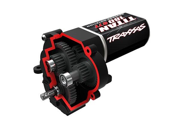 GETRIEBE MIT MOTOR KOMPLETT (LANGE UNTERSETZUNG 16.6:1) TRAXXAS TRX-4M