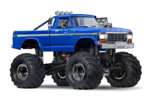 SLVR TRAXXAS TRX-4MT FORD F150 4X4 BLAU 1/18 MT RTR BRUSHED, MIT AKKU UND USB LADEGERÄT