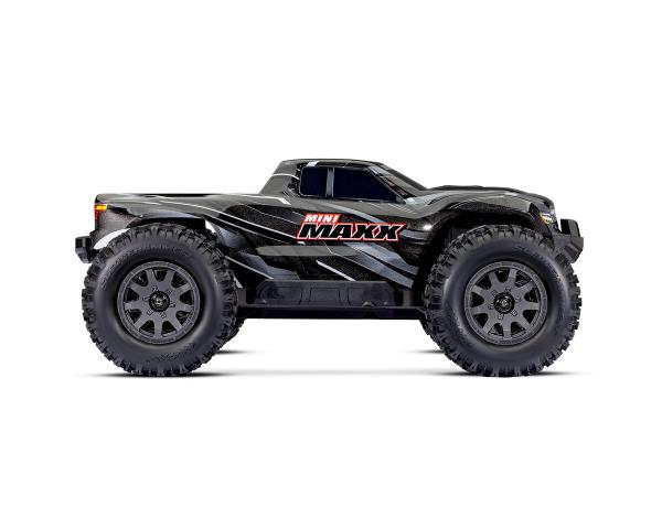 TRAXXAS MINI-MAXX 4WD SCHWARZ BL-2S BRUSHLESS, HD-TEILE, MIT AKKU/LADER