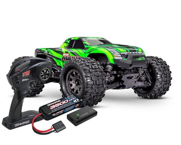 TRAXXAS MINI-MAXX 4WD GRÜN BL-2S BRUSHLESS, HD-TEILE, MIT AKKU/LADER