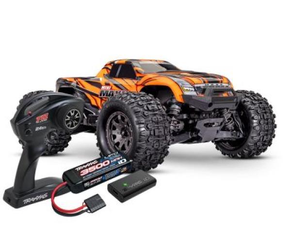 TRAXXAS MINI-MAXX 4WD ORANGE BL-2S BRUSHLESS, HD-TEILE, MIT AKKU/LADER