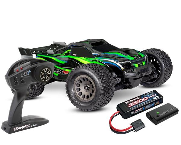 TRAXXAS MINI-XRT V2 3S-POWER 4X4 GRÜN 1/16 MONSTER-TRUCK RTR BRUSHLESS, HD-TEILE, MIT 2S LIPO/LADER
