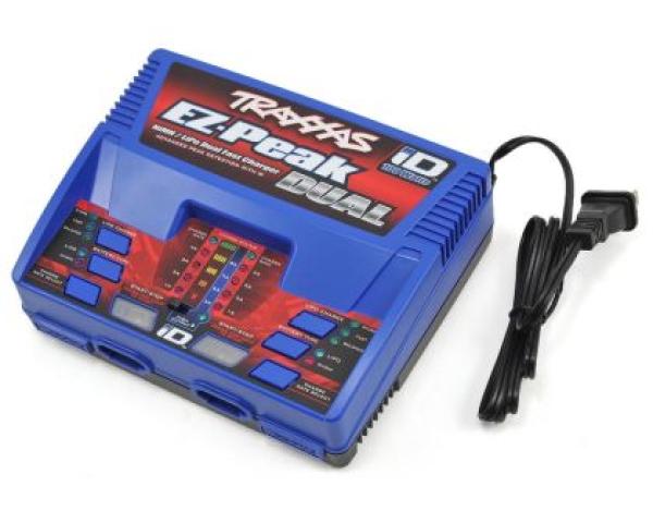 Traxxas DUAL EZ Peak Plus Ladegerät mit zwei 7600 7.4V Lipo Akkus