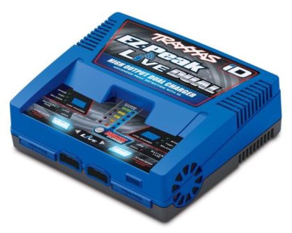 Traxxas EZ Peak LIVE Dual Ladegerät mit zwei 6700 14.8V Lipo Akkus