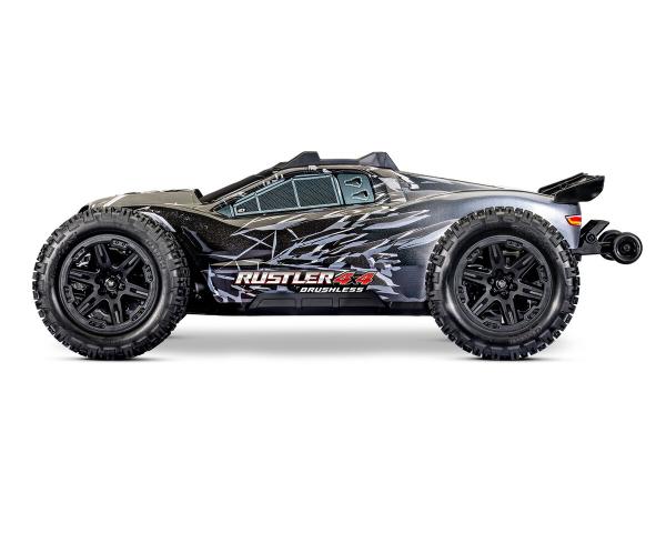 TRAXXAS RUSTLER 1/10 4X4 STADIUM-TRUCK SCHWARZ RTR VX3 BRUSHLESS, HD
