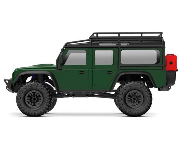TRAXXAS TRX-4M LR DEFENDER 4X4 GRÜN 1/18 CRAWLER RTR BRUSHED, MIT AKKU UND USB LADEGERÄT
