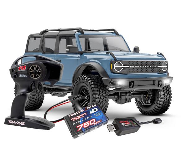 TRAXXAS TRX-4M FORD BRONCO 4X4 AREA 51 1/18 CRAWLER RTR BRUSHED, MIT AKKU UND USB LADEGERÄT