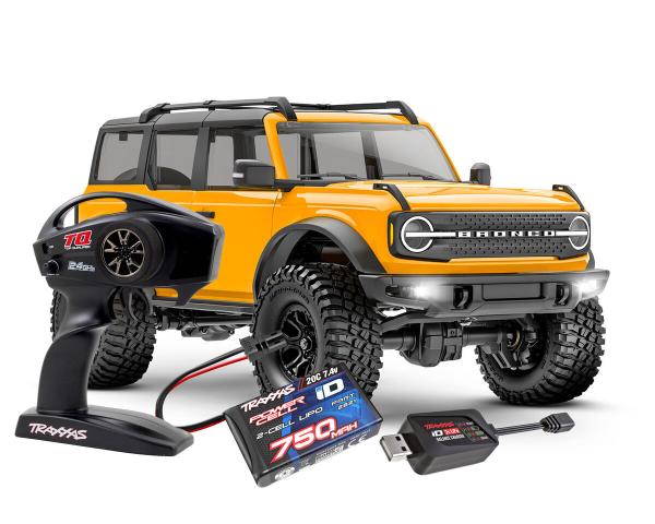 TRAXXAS TRX-4M FORD BRONCO 4X4 ORANGE 1/18 CRAWLER RTR BRUSHED, MIT AKKU UND USB LADEGERÄT