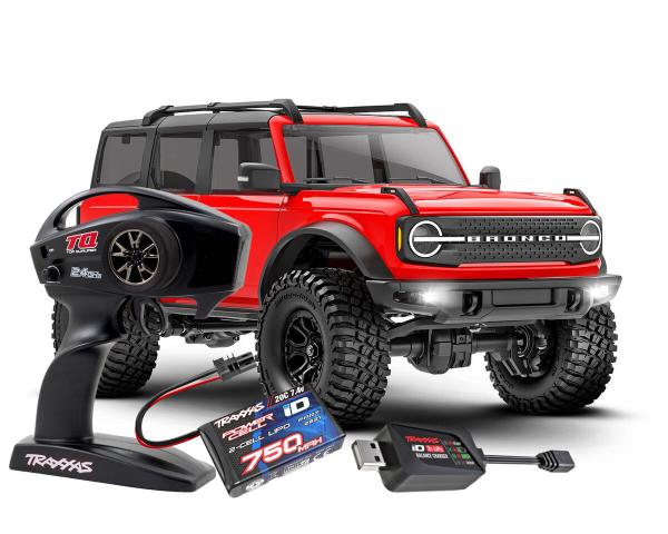 TRAXXAS TRX-4M FORD BRONCO 4X4 ROT 1/18 CRAWLER RTR BRUSHED, MIT AKKU UND USB LADEGERÄT