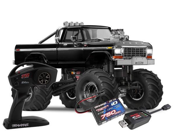SLVR TRAXXAS TRX-4MT FORD F150 4X4 SCHWARZ 1/18 MT RTR BRUSHED, MIT AKKU UND USB LADEGERÄT
