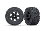 Talon EXT Reifen auf RXT 2.8 Felgen schwarz (2) TRAXXAS Rustler 2WD vorne/4x4 v/h (TSM rated)