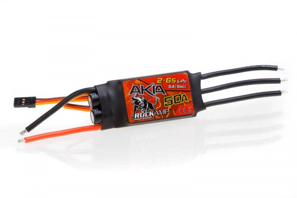 Rockamp Akia 50A Brushless Regler 2-6S Lipo 5A SBEC
