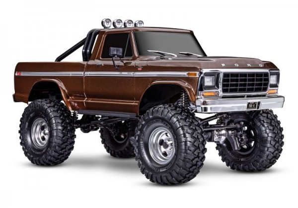 NEU TRAXXAS TRX-4 79 FORD F150 HIGH-TRAIL 1/10 CRAWLER RTR BRAUN BRUSHED, OHNE AKKU UND LADEGERÄT
