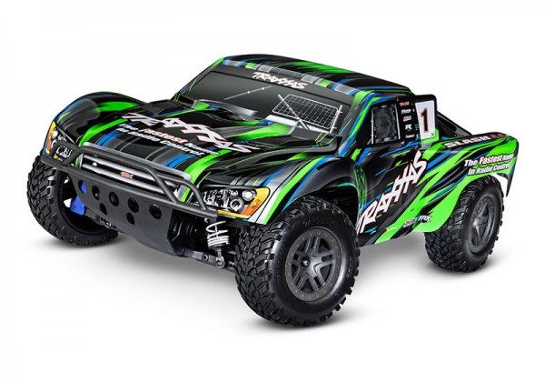 TRAXXAS SLASH 4X4 BL-2S GRÜN 1/10 SHORT-COURSE RTR BL-2S BRUSHLESS, HD-TEILE, OHNE AKKU/LADER