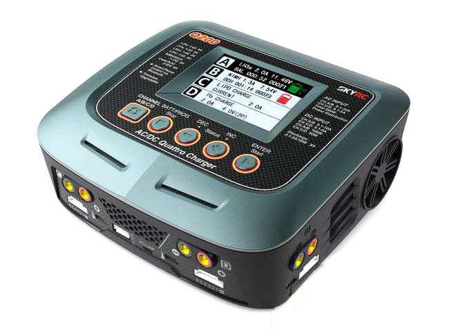 SkyRC Q200 ACDC Ladegerät LiPo 1 6s 10A 2x100W 2x50W Ladegerät ACDC MODSTER 100 Charger Lipo 1 6S 10A 100W