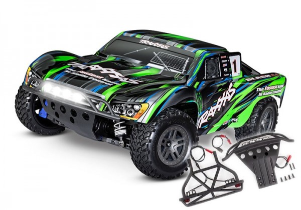 NEU TRAXXAS SLASH 4X4 BL-2S GRÜN 1/10 SHORT-COURSERTR SLASH-SALE BL-2S BRUSHLESS, HD-TEILE, OHNE AKK
